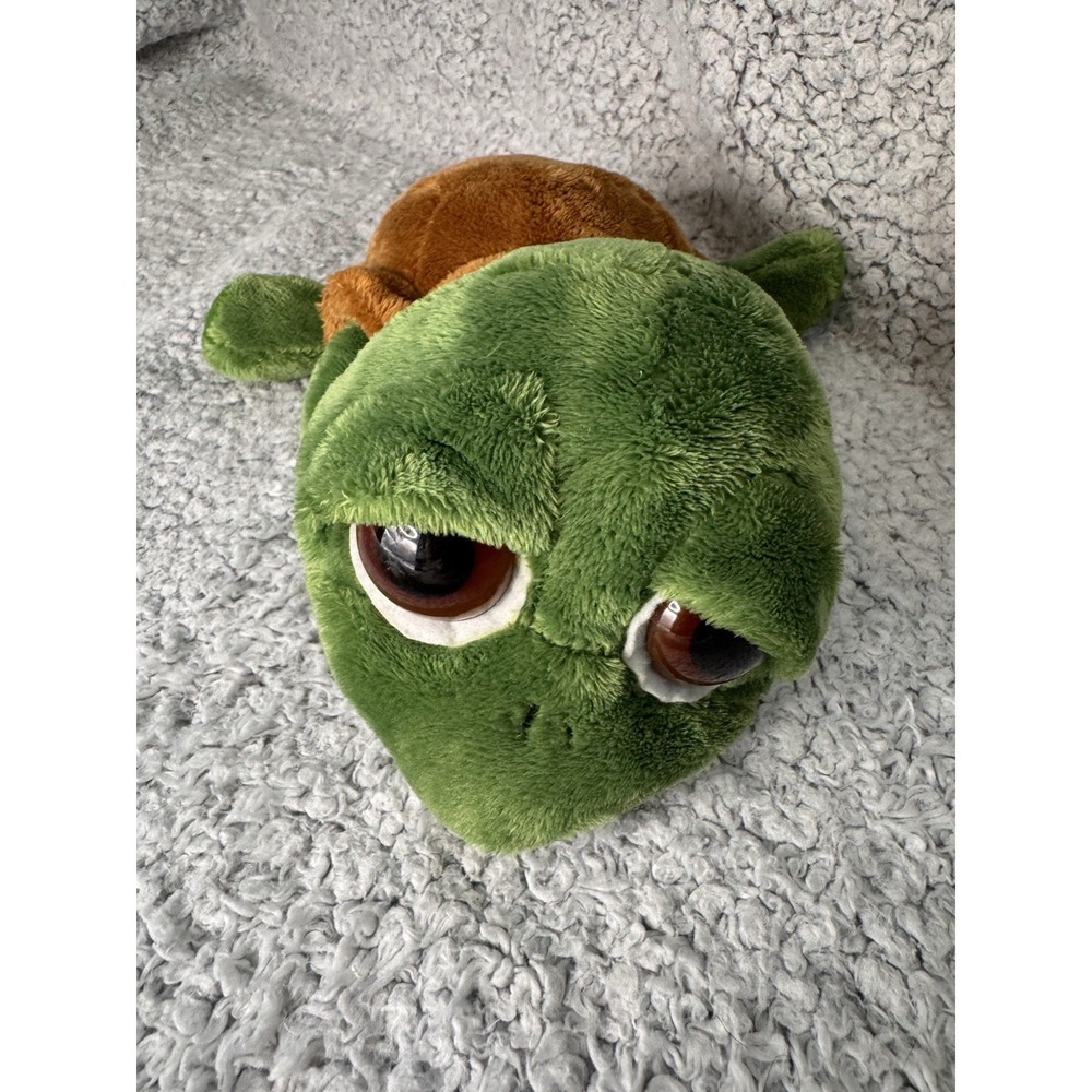 Vintage RUSS Berrie "Shecky" Turtle Stuffed Animal Plush Big Eyes